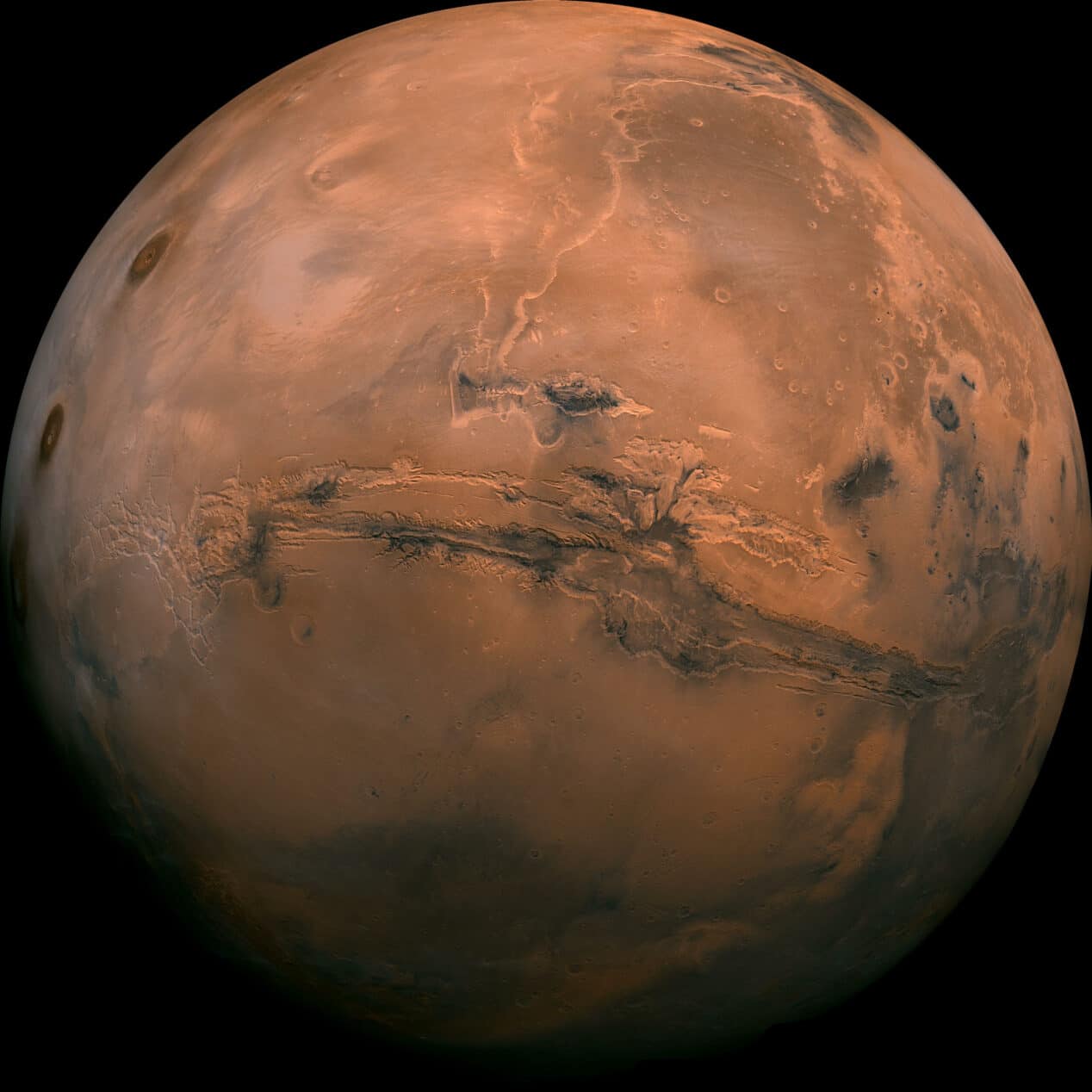 An image of the planet Mars